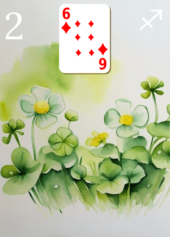 Carte Lenormand 02 Le Trèfle