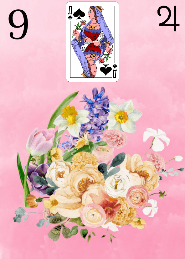 Carte Lenormand 09 Le Bouquet