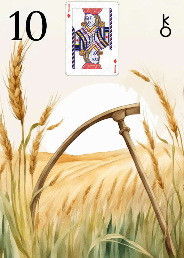 Carte Lenormand 10 La Faux