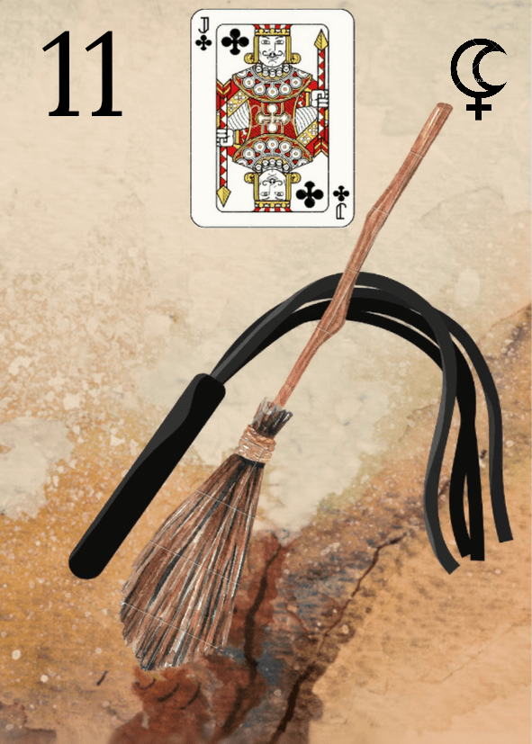 Carte Lenormand 11 Le Fouet