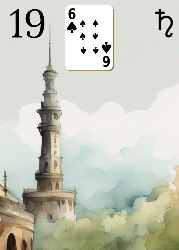 Carte Lenormand 19 La Tour