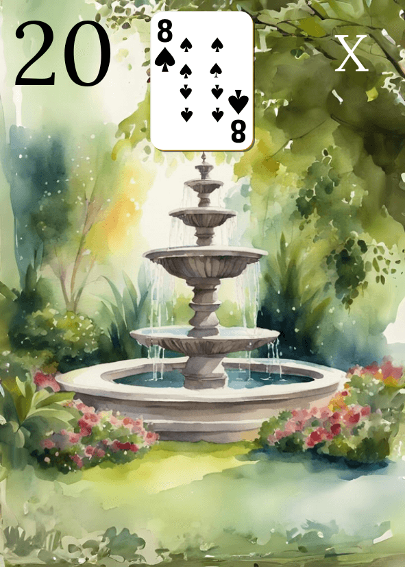 Carte Lenormand 20 Le Jardin