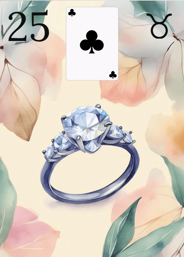 Ring, card 25 in Isabelle’s own Aquarelle deck